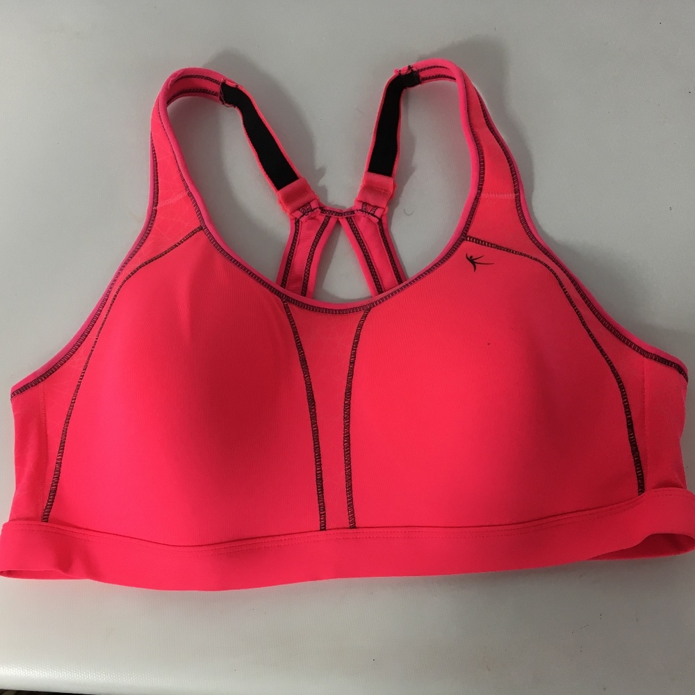 Danskin Extreme Bright Pink Racer Back Sports Bra 38C NWOT